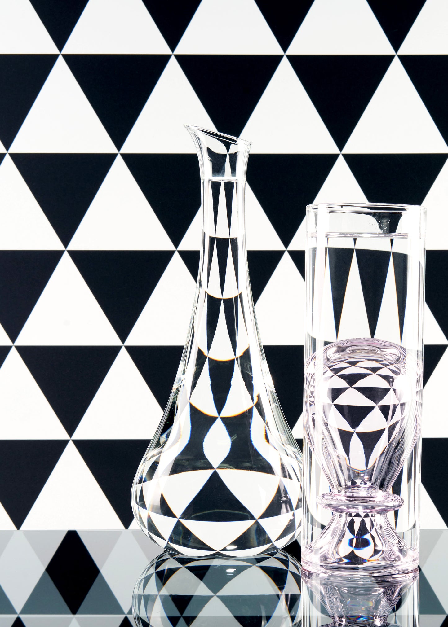 Custom Triangles Vinyl Photography Backdrop by Club Backdrops